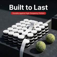 Tennis Racket Absorbent Anti-Slip Replacement Grip Tape, Easy-Tear Adhesive Backing, Durable High-Friction Handle Tape, Suitable For Tennis, Padel, Badminton Rackets - Multicolor - View 2