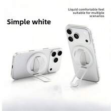 Dudukan Ponsel Magnetik, Ring Holder Ponsel Silikon MagSafe, Dudukan Meja, Dudukan Anti Selip yang Dapat Diputar - Putih polos - View 3