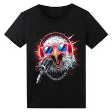 Camiseta LED activada por voz específica para cada fiesta - Negro - Ver 2