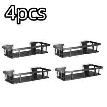 1/2/3/4pcs Corner Shower Storage Box, Drill-Free Adhesive Bathroom Shelf, For Holding Shampoo And Essentials - Black - View 9