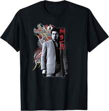 Like A Dragon &Amp;   Yakuza Kazuma Kiryu T-Shirt - 黑色 - 查看 1
