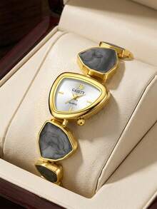 1pc Women's Quartz Watch, Fashion Casual Minimalist Scale Polygon Dial, Suitable For Daily Wear, Party Decoration, Valentine's Day, Mother's Day, Graduation Season, Anniversary, Various Holiday Gifts For Girlfriend And Mother - Multicolor - View 2