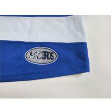 Jersey de hockey bordado de los hermanos Jeff Hanson de la película Slap Shot #18 Charlestown para hombres, uniforme de hockey para juego y entrenamiento - Azul - Ver 8