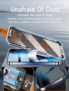 2pcs Anti Peeping Dust-Free Tempered Glass Film One Click Dust-Proof Installation Office/Subway Privacy Protection Compatible With Xiaomi 15T 14T Poco X7 Note 14 Explosion-Proof Scratch Resistant Anti Spy 9H+ High Aluminum Screen Printing With High Strength Mobile Phone Screen Protection Film Smooth Oil Repellent Layer Automatic Adsorption Easy To Install - Clear - View 9