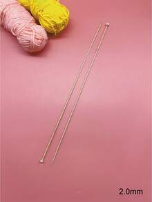 35cm 超長直編織針 2 件組，2.0–10.0mm 全尺寸範圍，淺色天然竹製一體成型，輕量且觸感溫潤光滑，適用於圍巾與帽子全幅編織，居家休閒 DIY 專用 - 竹白單尖毛衣針 - 查看 19