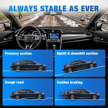 Nilight Dash Cover Compatible With Honda Civic 2016 2017 2018 2019 2020 2021, Custom Fit Suede Dashboard Mat Non‑Slip Sunshade Glare Protector Interior Accessories Black - A - View 9