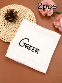 LICVIC 1/2 Personalized Face Towel, Embroidered Face Towel, Customized Face Towel, Children's Gift, 30x30 Cm, Unique And Ideal Gift - Style a - View 11
