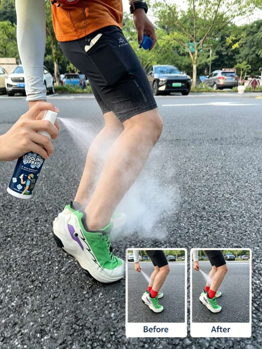 OUHOE Semprotan Pendingin Baju Anti-Sengatan Panas, Kapasitas Besar, Cukup Semprotkan pada Pakaian untuk Pendinginan Keringat Berkelanjutan, Semprotan Pendingin Sensasi Dingin, Semprotan Tubuh Portabel untuk Pendinginan Musim Panas di Luar Ruangan, Tidak Lengket, Hadiah untuk Keluarga dan Teman untuk Festival (Dikirim Secara Acak, Model Baru dan Lama)