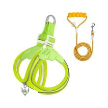 Pet Harnesses - Yellow Chest and Back Brace With Rope - View 22