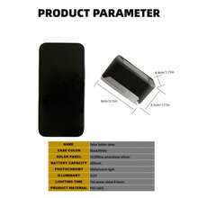 4 piezas/8 piezas/12 piezas/16 piezas Luces decorativas solares para exteriores, 1 LED de luz blanca/cálida, luces de plataforma - Carcasa negra/blanca, luces de pared, luces solares para jardín exterior, valla, paisaje, patio, escalera, regalo de Halloween, Navidad, Acción de Gracias - Negro - Ver 4