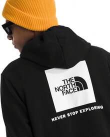 THE NORTH FACE Men's Evolution Box NSE Hoodie| Sweatshirt With 2 Piece Hood, Adjustable Drawcord, Kangaroo Hand Pocket-Father's Day EIRJ - Tnf Blekgrå Ljung - Visa 6