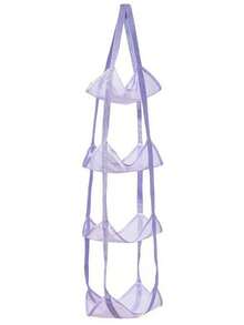 Foldable Multi-Layer Ball Storage Basket Home Basketball Organizer Over-The-Door Hanging Storage Bag Multi-Function Rack Space-Saving Solution Collapsible Sports Equipment Container Durable Mesh Design Bedroom Living Room Closet Organization Portable Foldable Multi-Layer Ball Storage Basket Home Basketball Storage Organizer Over-The-Door Hanging Storage Bag Multi-Function Storage Rack - Multicolor - View 8