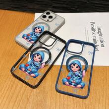 Cute Disney Lilo & Stitch Phone Case For IPhone 17/16/15/14/13/12/11 Pro, Blue Hoodie Design With Bows Background, Shockproof Cover, Perfect For Girls - 藍色 - 查看 3