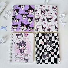 Sanrio Authorized Kuromi 2/4pcs A5/A7 Spiral Notebooks, Colorful Lined Cover And Inner Pages Design, Suitable For Office, Accounting, Study Notes, Student Gift And Back To School Essential - Multicolor - View 9