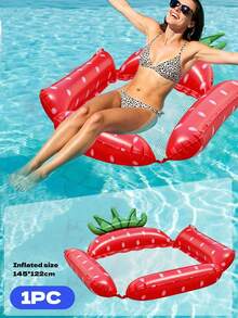 4-In-1 Inflatable Water Hammock Float, Fruit Theme Pool Raft With Breathable Mesh, Comfortable Floating Chair For Swimming Pool, Beach And Backyard Water Activities - Multicolor - View 15