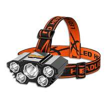 1pc 6-LED Professional Headlamp, 180° Adjustable With 4 Lighting Modes For Camping Hunting Hiking - 頭燈 - 查看 10