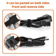 50/100PCS Reusable Nylon Hook And Loop Cable Ties Multipurpose Wire Organizer Strap For Desktop Computer Network Cables Car Wiring Harness Cord Arrangement - View 7