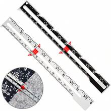 1件金屬滑動量規,縫紉測量工具,縫紉量規,適用於拼布與縫紉,縫紉配件,縫紉用品 - 彩色 - 查看 2