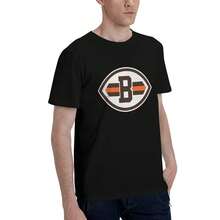 Cleve-Land-Br-Owns Men's T-Shirt, Soft And Stretchy Cotton, Round Neck, Comfortable Slim Fit, Breathable And Durable, Basic For Everyday Wear, Office Or Casual Outings - 黑色 - 查看 5