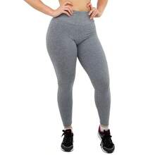 Plus Size Sports Leggings & Pants - Grey - View 2