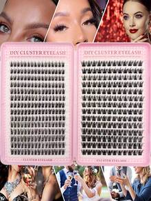 392 PCS DIY Cluster Lashes - 30D Fluffy Volume, 9‑16mm Mixed Length, Natural D‑Curl Individual Lash Extensions, Perfect For Dates & Parties, Must‑Have For Beginners - D - View 8