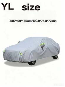 Multi-Size Thickened Oxford Cloth Car Cover, Full Coverage Design, Dust-Proof, Sun-Proof, Rain & Snow-Proof, All-Season Universal Car Cover, Suitable For Outdoor Parking, UV-Resistant And Heat-Insulating - Black - View 25