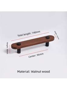 Long Solid Wood Furniture Handle Minimalist Natural Wood Style Kitchen Wardrobe Drawer Pull Furniture Hardware Accessory - Multicolor - View 19
