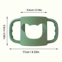 Cartoon Pattern Silicone Bottle Handle, Daily Water Bottle Accessory, Soft Elastic Silicone Sleeve, Suitable For Most Bottle Neck Water Bottles - View 3