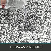 Pauwer Badezimmerteppich-Set, 3-teilig, rutschfester Mikrofaser-Badezimmerteppich, saugfähiger Duschvorleger, maschinenwaschbar, ultraweiche Badezimmermatte und U-förmige Toiletten-Duschmatte. NKWN - Dunkelgrau - Übersicht 5