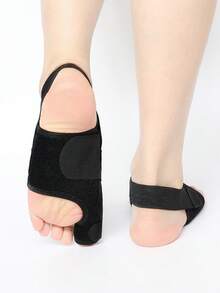 Adjustable Toe Alignment Brace, Breathable Foot Support Sleeve With Reinforced Strap, Comfortable Foot Care Accessory For Daily Use - Black - View 4