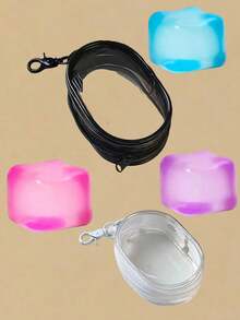 Portable Mini Transparent Zipper Charm With Stitching Detail, Multi-Functional Travel Essential Decorative Pendant, Lightweight Small Accessory - Multicolor - View 11