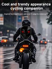 Rider/Biker Backpack LED Backpack Display Backpack Expandable Storage Helmet Motorcycle Backpack Cyberpunk Style Motorcycle Rider Backpack LED Display Bag Released For Motorcycles, Customizable Smartphone-Operated LED Design For Unlimited Creativity - View 3