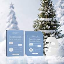 EELHOE 16pcs BioCollagen Real Deep Moisturizing Mask Anti-Wrinkle Lifting Face Mask With Hydrolyze Collagen Soluble Collagen Sheet Mask - Collagen - Xem 19