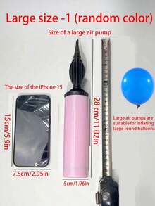 2PCS Portable Manual Balloon Pump, Handheld Inflator For Latex & Foil Balloons, Party Supplies For Birthday Wedding Decorations - View 11