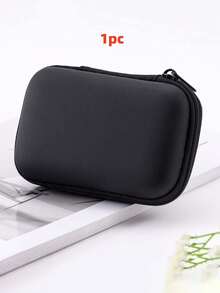 1/2/4pcs Anti-Pressure Earphone Case, Portable Hard Drive Storage Zipper Bag, Waterproof Wireless Earphone & Cable Organizer, Mini Digital 3C Storage Box, Waterproof And Portable, Multifunctional Carry Case - View 13