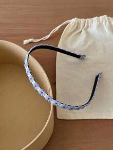 3件/1件 女款棕色卡其藍色刺繡花卉髮箍，時尚百搭高級極簡風髮帶，適合日常穿搭、外出、通勤、派對、休閒、海邊度假、洗臉、化妝、搭配造型，髮飾配件 - 彩色 - 查看 5