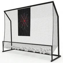 Soonbuy 10x7.5FT Heavy Duty Golf Hitting Net For Backyard Real Balls, Portable Chipping Swing Training Net With Cloth, Indoor Outdoor Golf Accessories Gifts For Men Dad Him Birthday Yard Sports - Black - View 1