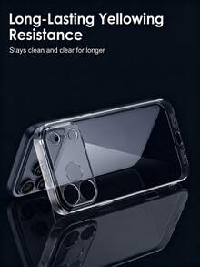1入裝 透明 TPU 保護殼，相容 iPhone 17 Pro Max，含相機保護、超薄、防震、抗黃變、防刮，適用於 iPhone 17 Pro Max、17、17 Pro、17 Air、16 Pro Max、16、16 Pro、16 Plus、15 Pro Max、15、15 Pro、15 Plus、14、14 Pro Max、14 Plus、13 Pro Max、13、12、11 Pro Max 手機殼 - 無色 - 查看 6