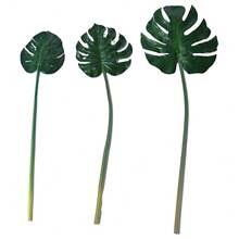 Planta artificial Monstera Deliciosa grande verde, adecuada para decoración del hogar y oficina, fondo de póster, accesorios de fotografía - Multicolor - Ver 5