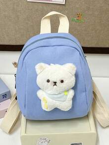 1 pieza Mochila mini de moda y linda con diseño de cremallera de nylon y patrón de dibujos animados adorable, diseño único adecuado para diversas ocasiones y uso multiusos, perfecta para actividades al aire libre, juego, ir al trabajo, etc., regalo ideal para adolescentes - Multicolor - Ver 12