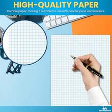 Graph Pads, 8.5" X 11", Quadrille Pad 8.5 X 11, 50 Sheets/Pad 6 Pack - Yellow - View 6