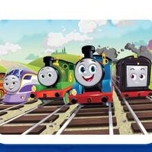 Mattel Mattel Thomas & Friends 全新合金金屬火車套裝，可推行式機車附煤炭車廂，收藏級扮家玩玩具火車，Nia/Ashima/Harold/Salty，3歲以上幼兒，卡通風格 1 件裝，生日聖誕禮物 - 彩色 - 查看 2