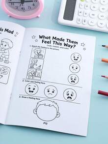 Buku Pengenalan Emosi Anak, Buku Bergambar Ekspresi Emosi Edukatif Pendidikan Awal, Materi Pendukung Kembali ke Sekolah, Buku Bacaan, Hadiah Kecil untuk Guru di Kelas, Meningkatkan Kemampuan Memahami dan Mengekspresikan Emosi - MultiWarna - View 7