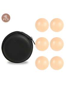 2/6/10 Comfortable Soft Texture Nipple Covers - Gift Box, Multiple Colors Available, Seamless Bra Pads For Women, Provides Targeted Protection, Bare-Skin Feel, Can Be Paired With Bras, Lingerie And More - Multicolor - View 9
