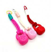 1 pieza Llavero con forma de pesa rusa de cuerda trenzada de color, colgante para bolsa deportiva, regalo creativo para entusiastas del fitness - Multicolor - Ver 5