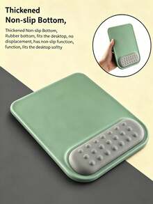 Large Ergonomic Wrist Rest Mouse Pad For Women, Memory Foam & Silicone Anti-Slip Wristband Mouse Mat - View 3