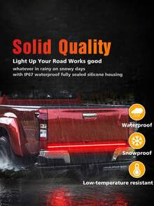 XF.Meraki 60 Inch 3-In-1 Tailgate Light Strip, Compatible With Pickup Trucks, Trailers, SUVs, RVs, Full Function Red Brake Light, White Reverse Light, Amber Turn Signal And Hazard Warning Light, No Drilling Installation (60 Inch) - LED Tailgate Light Strip - View 5