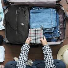 Bolsa de compresión al vacío para viajes, empaque en empaque, bolsa de almacenamiento, bolsa de vacío de TPU para viajes, bolsa de almacenamiento reutilizable, bolsa de compresión al vacío portátil para viajes - Adecuada para ropa, ropa de cama y equipo - Organizador de almacenamiento multifuncional - Negro - Ver 2