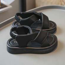 Sandal Olahraga Sol Lembut Musim Panas Terbaru untuk Anak Perempuan, Sepatu Pantai untuk Anak-anak dan Remaja Putri - Hitam - View 4