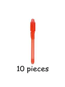 10/7/5 piezas Bolígrafo multifunción anti-falsificación con tinta invisible UV, bolígrafo detector de billetes de cabeza grande, bolígrafo fluorescente mágico, escritura secreta, bolígrafo para marcar notas, marcado invisible, gran regalo, regalo de cumpleaños festivo, regalo de vuelta a la escuela, regalo para familia amigos compañeros de clase colegas, regalo sorpresa para él/ella - Resaltador - Ver 23